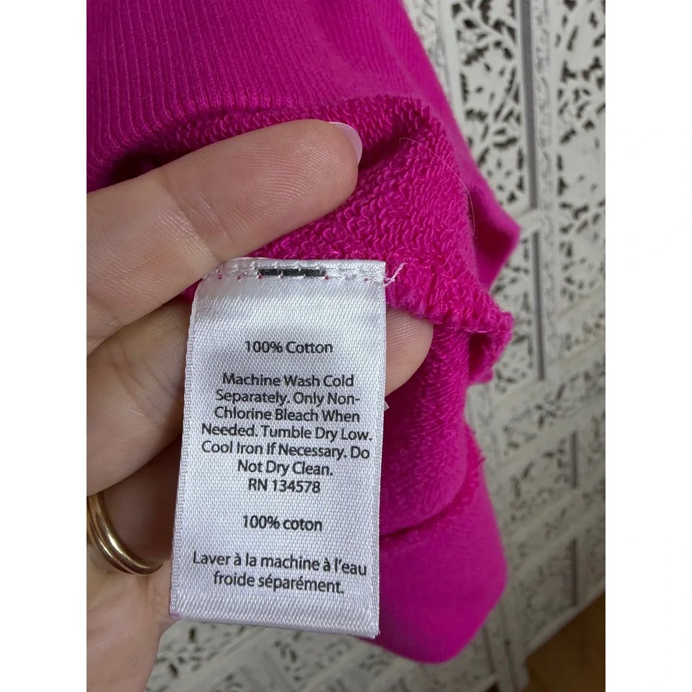 Vineyard Vines Hot Pink Quarter Zip Pullover Sweatshirt Sz Girls‎ XL 14/16